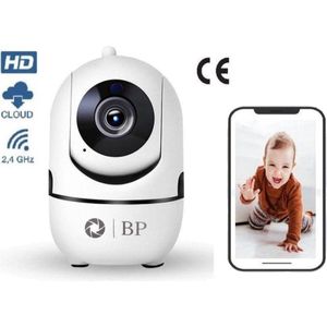 BP® Baby Camera - Beveiligingscamera Binnen - Security Camera - Babyfoon - IP Camera - 2 Weg Audio- WiFi - Beweeg en Geluidsdetectie - Nachtvisie - 360 Eyes - 1080P HD Beelden - Opslag Cloud of SD - ONVIF - Nederlandse Handleiding