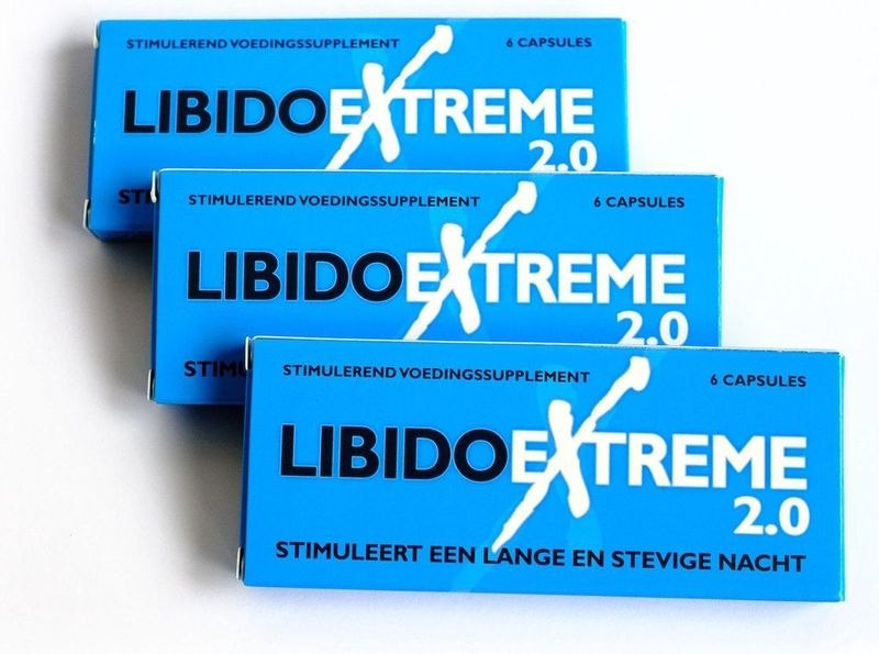 Libido Extreme 2.0 - Voordeel Verpakking - 12 Erectiepillen - Alternatief Voor: Viagra, Levitra, Cialis, Forte, Kamagra En Performance.