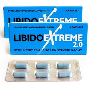 Libido Extreme 2.0 voordeel verpakking - 12 Erectiepillen voor mannen - Nieuwe en verbeterde versie #1 Erectiepil in Nederland - Discreet geleverd. - Alternatief voor: Viagra, Levitra, Cialis, Forte, Kamagra en Performance.