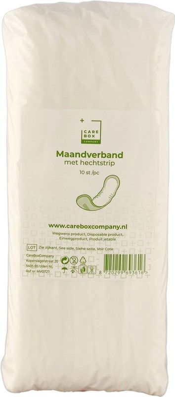 Maandverband - 10 Stuks - Anatomisch Gevormd - Hoog Absorptievermogen