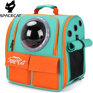 Space Cat - Rugzak - Draagtas - Reistas - Carrier - Transporttas - Huisdier - Katten - Kleine Honden - Licht Groen