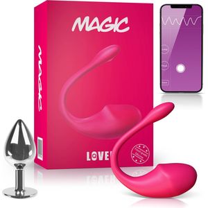 Magic™ - Vibrerend Tril Ei met App - Vibrator met Afstandsbediening - Sex toys en Vibrators voor Koppels en Vrouwen - 3.0 Clitoris Stimulator - GEEN ABONNEMENT-Roze
