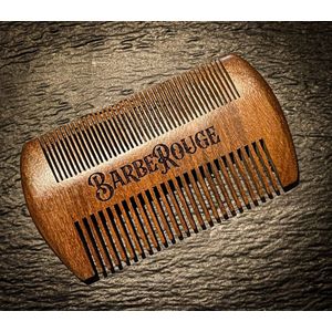 BarbeRouge - Baardkam - Sandelhout - Dubbelzijdig