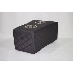 Armsteun Kussens met twee RVS Bekerhouders - Diamond Carbon - Luxe