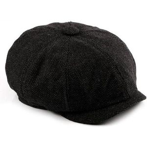 Flat Caps Heren Pet One Size - Zwart Vaderdag cadeau