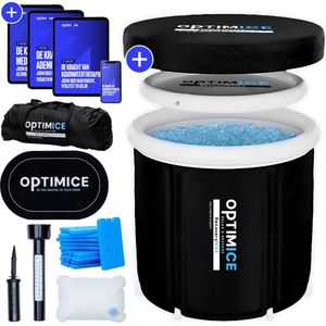 OPTIMICE IJsbad All in Pakket - Inclusief Koelelementen - Thermometer & Draagtas