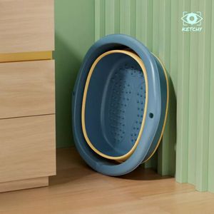 Ketchy |  Voetenbaden voor Voetenbad | Producten | Pedicure | Zwembad | Voetbad | Geschikt voor Voetenbadzout en Voetenbadproducten | Voetbadje als Teil | Kunststof | Voetenbad | Ontspan je voeten | Opvouwbaar