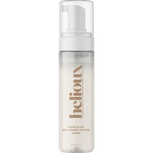 Helioux - Zelfbruiner Mousse - Clear Glow Medium - 200 ml - Vegan en Dierproefvrij