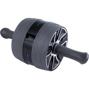 N Mass Digital Ab Roller XL - Premium Ab Roller - Ab Wheel - Buikspiertrainer - Buikspierwiel - LED Scherm - Extra Stabiliteit - Inclusief Matje