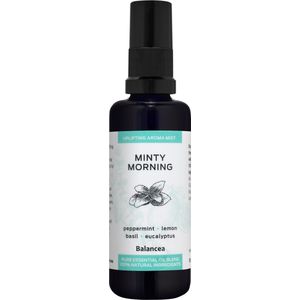 Balancea Minty Morning Aroma Mist 50ml | Essentiële Olie Spray | met 6 ingrediënten | Uplifting | Puur & Natuurlijk | Makkelijk in gebruik