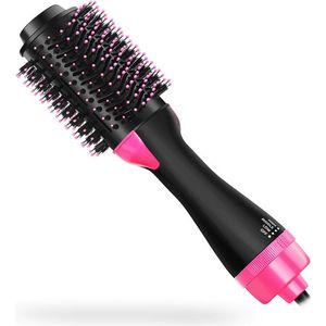 Föhnborstel 3-in-1 - Keramische Magic Hair-Brush - Roze/Zwart