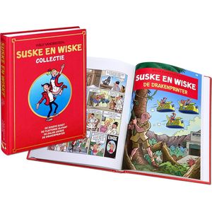 SUSKE EN WISKE VERZAMELALBUM 80. Jaarboek nr 80: 4 complete stripverhalen, ingebonden in luxe band. De Scheve Schot - De Fluitende Olifant - De Zalige Ziener- De Drakenprinter. Collectie Lecturama.