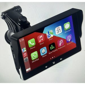 Navigatiesysteem 7 inch - 2023 - Apple Carplay (draadloos) - Android Auto - Universeel - Bluetooth