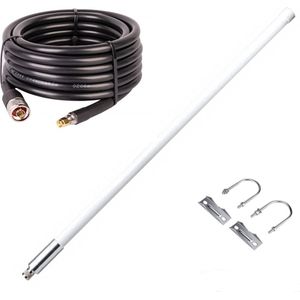 10.5 dBi Fiberglass Antenne -130 cm- 5M Lmr400 Kabel – Accessoires- Bundel