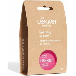 The Lekker Company Lippenbalsem Framboos & Citroen 8 gr