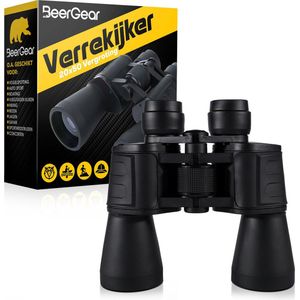 BeerGear® Verrekijker voor volwassene incl. accessoires - Zwart - 20 x 50 - Binoculars / Spotting Scope / Vogelkijker