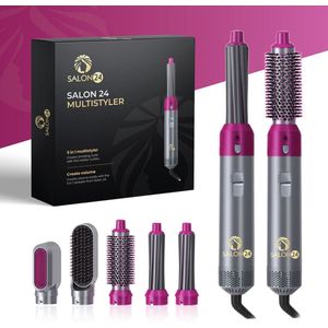 Salon 24 Airstyler v4 - Föhnborstel - Krulborstel - Krultang 5 in 1 - Multistyler - Hairwrap - Haarstyler