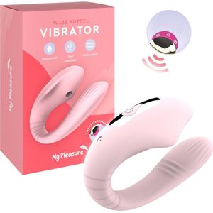 MyPleasure® Pulse Elite Koppel Vibrator - Dubbele Stimulatie voor Clitoris en G-spot - Draadloze Afstandsbediening - Vibrators voor vrouwen