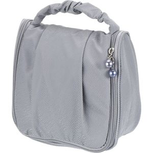 Make-up Tas- Grijze Elegante Make-up Koffer - Stijlvol en Compact - Grijs