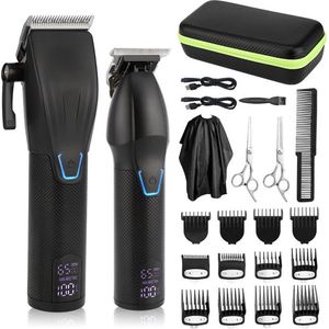 arash® Professionele Draadloze Tondeuse – Haar- en Baardtrimmer voor Mannen – 240 min Accuduur – 10 Opzetstukken - Kapperscape