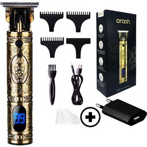 arash® Professionele Tondeuse Mannen - Premium Draadloze Haar- en Baardtrimmer - Innovatief, Stil & Krachtig - Geavanceerd Design - Compleet met Oplaadblok & 5 Opzetstukken