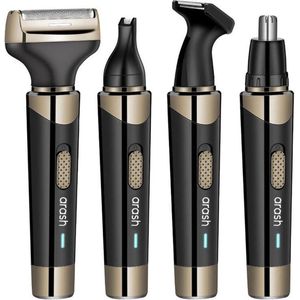 arash® 4-in-1 Neustrimmer - Oplaadbaar – Oor/wenkbrauw trimmer – Baardtrimmer - Neushaartrimmer - Mannen & Vrouwen