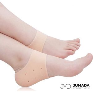 Jumada's Siliconen Hielbeschermers - Gelsokken Hiel- Hielbescherming Gel - Beige - One size - Een Paar