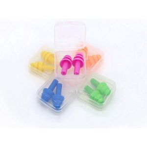 Jumada - Siliconen Oordoppen - Gehoorbescherming - Feest - Slapen - Herbruikbaar - In bewaardoosje - Blauw