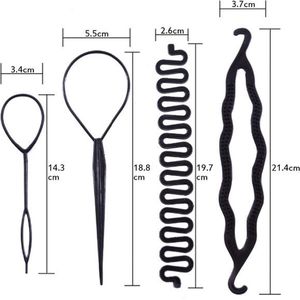 Jumada's Haarstijlen hulp - Makkelijk haar in stijl Maken - Haar Opsteken hulpstuk & Vlecht Tool - Voor elke Haartype!