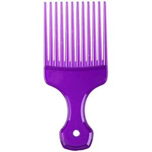 Jumada's - Afro Kam voor Krullen - Paarse Vork Kam, Massage Kappersborstel, Haarstijl Krullen Tool