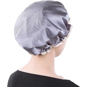 Jumada's - Luxe Douchemuts {Vagabond Model} - Voor {Dames/Volwassenen/Meiden} - Grijze Shower Cap