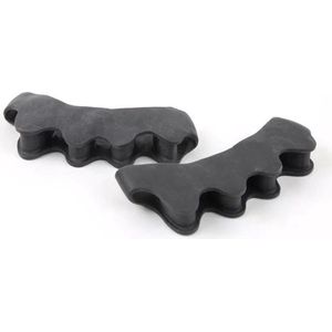 Jumada's - Verbeter je Hallux Valgus met de Teencorrector - 2 Stuks - Zwart - Teenspreiders zwart