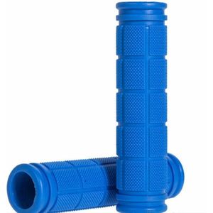 Jumada's Blauwe sportieve Fietshandvatten - Universeel - Professioneel - Extra Grip - Handig te Monteren - Anti-Slip - Stevig - Rubber Blauw - Binnendiameter: 2 - 2.2 cm