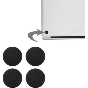 Knaak Anti-Slip Bodem Voet Pad geschikt voor Macbook Pro Retina 13.3"" & 15.4""' - Rubber - 4 stuks - Zwart
