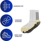 Knaak Gripsokken/Anti-slip sportsokken Wit - Anti blaren