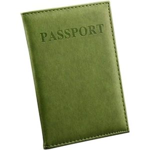 Knaak Leren Paspoorthouder - Paspoort Hoesje - Cover - Groen