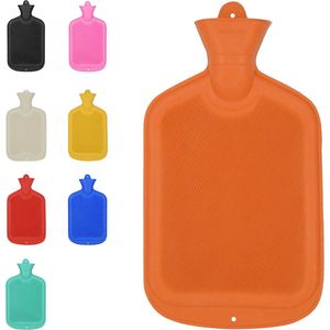 Warmtekruik | Kruik | Warmwaterkruik | Rubber | 2 liter | Oranje | Able & Borret