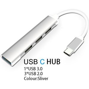 Usb C Hub Usb 3.0 Hub Type C Usb Splitter Thunderbolt 3 USB-C Dock Adapter Otg Voor Macbook Air M1 pro 13 15 Mi Huawei Matebook