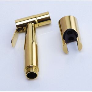 Bidet Kranen Gouden Messing Enkele Koude Wc Hoek Klep Muur Handheld Hygiënische Douchekop Wassen Auto Huisdier Spuit Airbrush Kranen