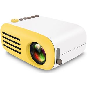 Uk Plug Geel YG200 Thuis Mini Projector Led Draagbare Handheld Projector Ondersteunt Hd 1080P
