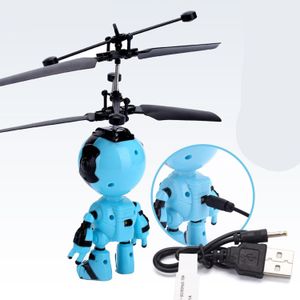 Grappige Robot Stijl Mini Infrarood Inductie Vliegende Bal Vliegtuigen Helikopter Speelgoed Met Led Licht Voor Jongens Meisjes Tieners