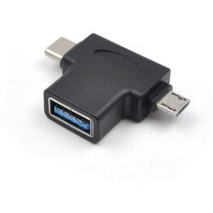 3 In 1 Type-C Android Micro Usb Combo Otg Adapter Voor Draadloze Freerider Rc Simulator Led Flash Propellers