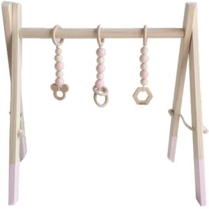 Nordic Stijl Baby Gym Speel Frame Houten Baby Nursery Zintuiglijke Ring-Pull Speelgoed