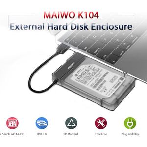 Maiwo K104 Usb 3.0 Naar Sata 3.0 Hdd Harde Schijf Behuizing Ondersteuning 2.5 Inch Ssd Gratis Tools