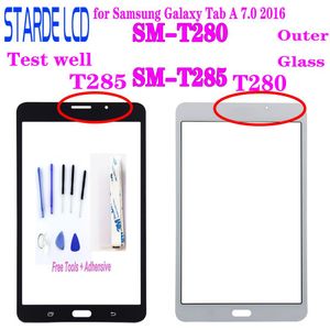 7 ""Voor Samsung Galaxy Tab Een 7.0 SM-T280 SM-T285 T280 T285 Outer Glass Panel Lens Onderdelen Vervanging (Niet Touch Screen)