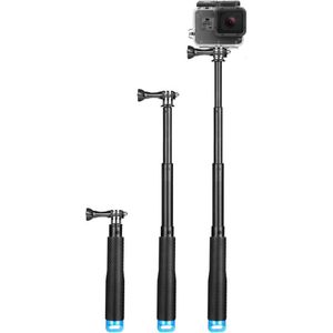 Mountdog 19 Inch Mini Selfie Stick Voor Gopro Hero 8 7 6 5 4 Zwart Zilver Sessie Monopod Voor Yi 4K Sjcam Actie Camera Handvat