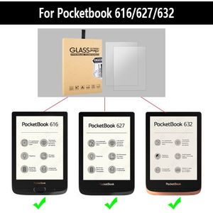 2 Stks/partij Gehard Glas Voor Pockectbook 616/624/626/632/627 Screen Protector Film Voor Pocketbook 6 ''Touch Lux 4