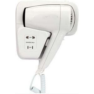 220 V 1200 W hotel of club föhn met socket wit kleur 2 gears