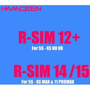 Rsim 12 + R15 Sup Smart R14 RSIM12 + Unlock Sim Voor Iphone 11 Pro Max/11 Pro/11 5 6 7 8Plus IOS13 Card Tool Mobiele Telefoon Universele