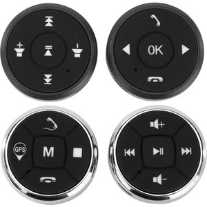 Auto Stuurwiel Afstandsbediening Bluetooth Dvd-speler Head Unit Media Controller 10key Knop Met Gps Navigatie Muziek Knop